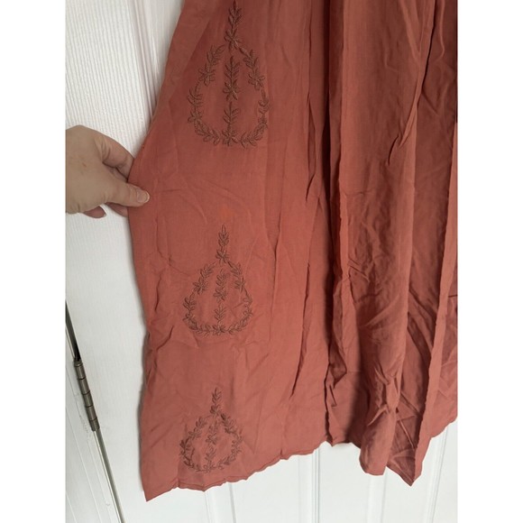 NWOT Lovestitch Women’s Wide Wrap Style Pants Tan Brown Small Rayon - Picture 4 of 14